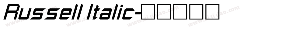 Russell Italic字体转换
